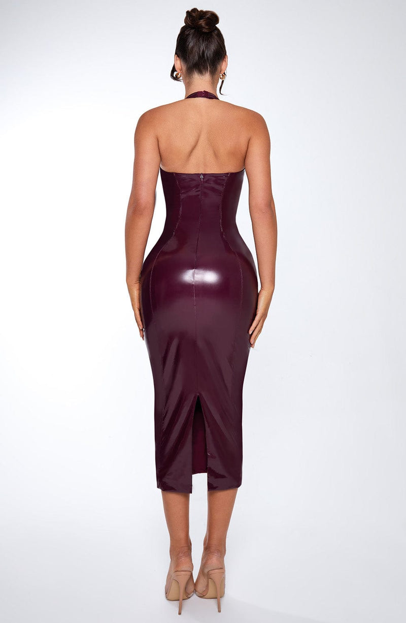 Violette Midi Dress - Cherry Lacquer