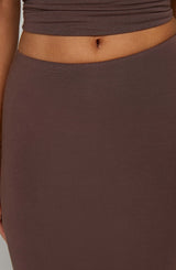 Yazmin Maxi Skirt - Chocolate